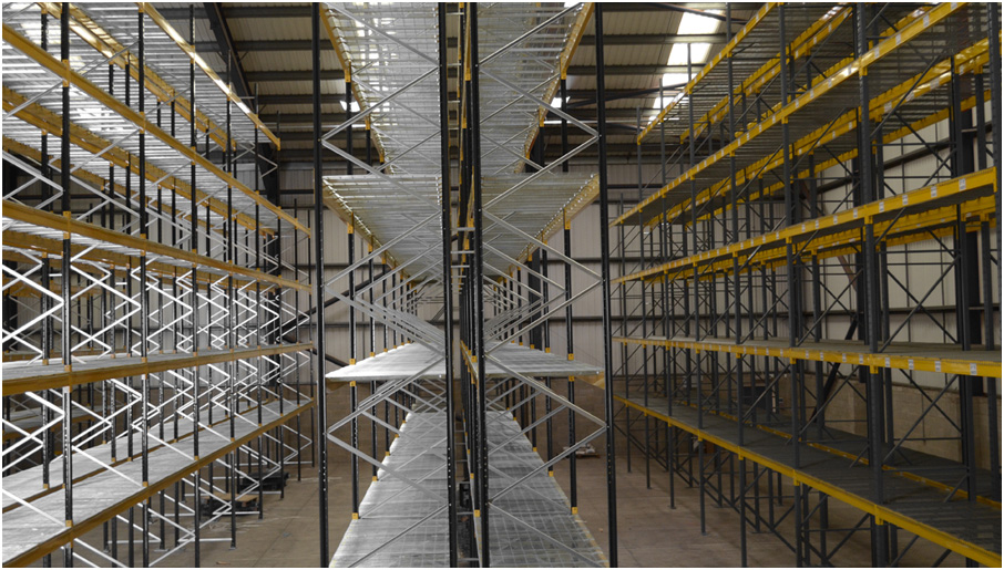 Wide aisle Pallet Racking